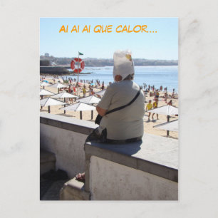 Carte Postale Ai ai ai Quelle Chaleur (espagnol, espagnol) drôl