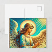 Carte Postale AI bel effet expressionniste Angel (Devant / Derrière)