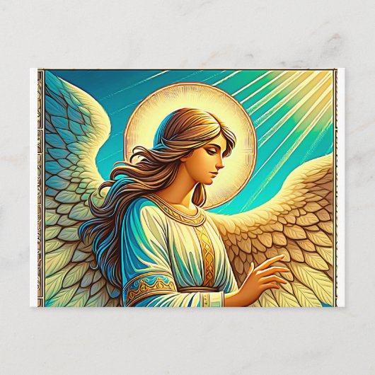 Carte Postale AI bel effet expressionniste Angel (Devant)