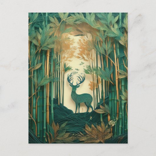 Carte Postale AI Deer (Devant)