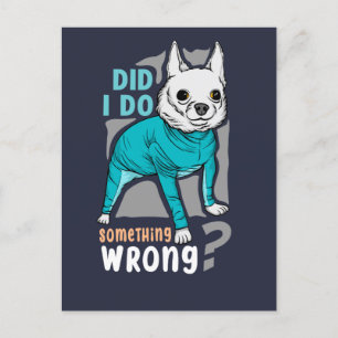 Carte Postale Ai-je fait quelque chose de mal ? Mèmes de chiens