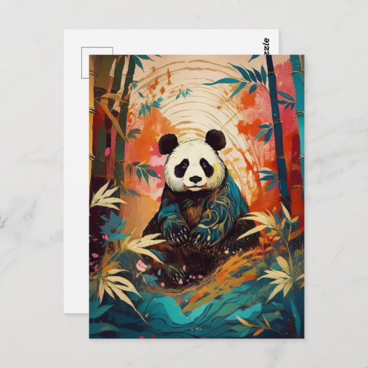 Carte Postale AI Panda (Devant / Derrière)