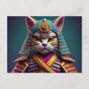 Carte Postale AI Yarn Cat