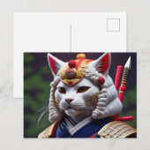 Carte Postale AI Yarn Cat (Devant / Derrière)