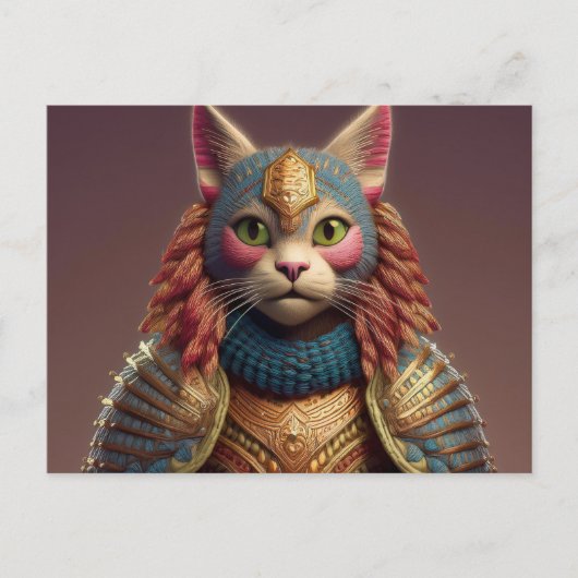 Carte Postale AI Yarn Cat (Devant)