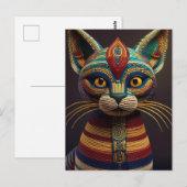 Carte Postale AI Yarn Cat (Devant / Derrière)