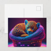 Carte Postale AI Yarn Jaguar (Devant / Derrière)