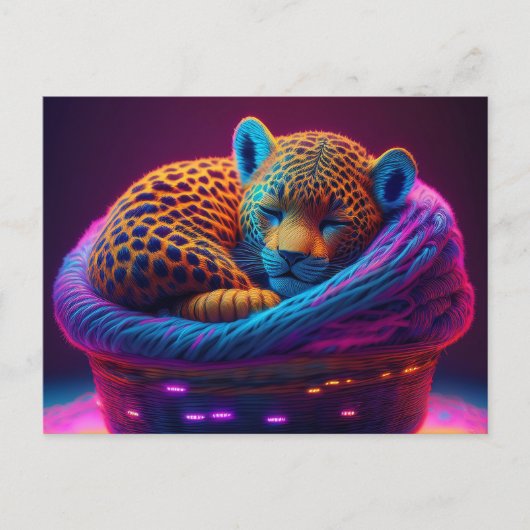 Carte Postale AI Yarn Jaguar (Devant)