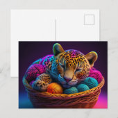 Carte Postale AI Yarn Jaguar (Devant / Derrière)