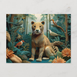 Carte Postale AI Yarn Jungle