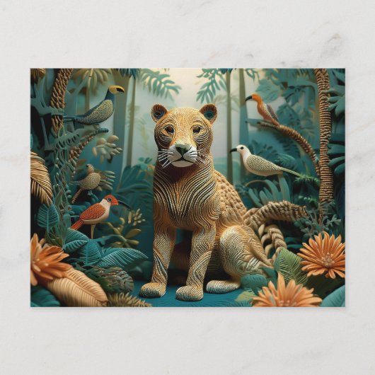 Carte Postale AI Yarn Jungle (Devant)