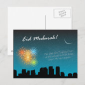 Carte Postale Aïd Moubarak (Devant / Derrière)