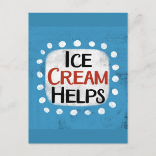 Carte postale Aide à la crème glacée