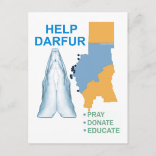 Carte Postale Aide au Darfour