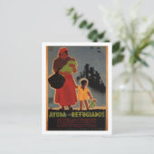 Carte Postale Aide aux réfugiés (1938)_Poster de propagande (Debout devant)