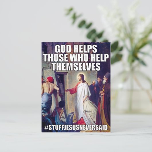 Carte postale Aide Dieu (SJNS) (Debout devant)