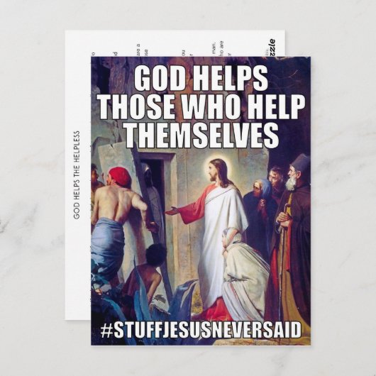 Carte postale Aide Dieu (SJNS) (Devant / Derrière)