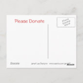 Carte Postale Aide main main à Haïti - S'il vous plaît faire un (Dos)