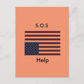 Carte Postale Aide S.O.S
