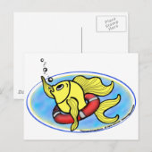 Carte Postale Aider le poisson (Devant / Derrière)
