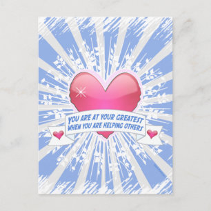 Carte Postale Aider les autres