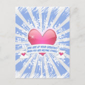 Carte Postale Aider les autres (Devant)