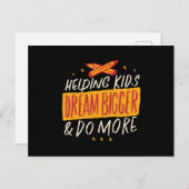 Carte Postale Aider les enfants (Devant / Derrière)