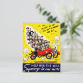 Carte Postale Aidez à gagner la guerre - Carpool (Debout devant)