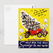 Carte Postale Aidez à gagner la guerre - Carpool (Devant / Derrière)