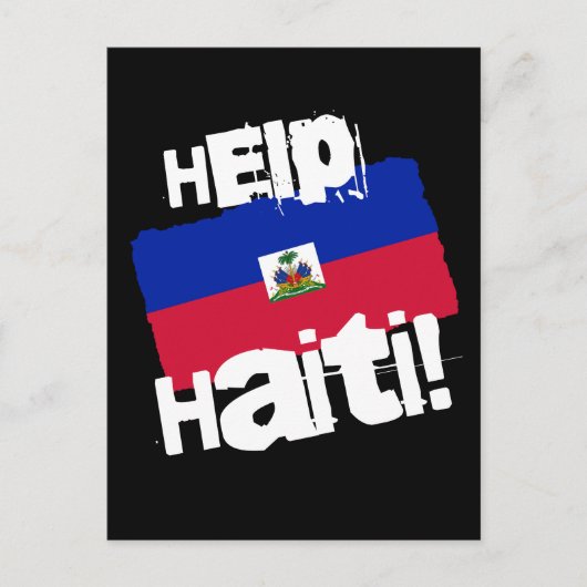 Carte Postale Aidez Haïti ! (Devant)
