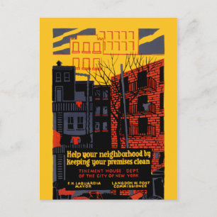 Carte Postale Aidez votre quartier