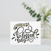 Carte Postale Aie Une Bonne Journée (Debout devant)