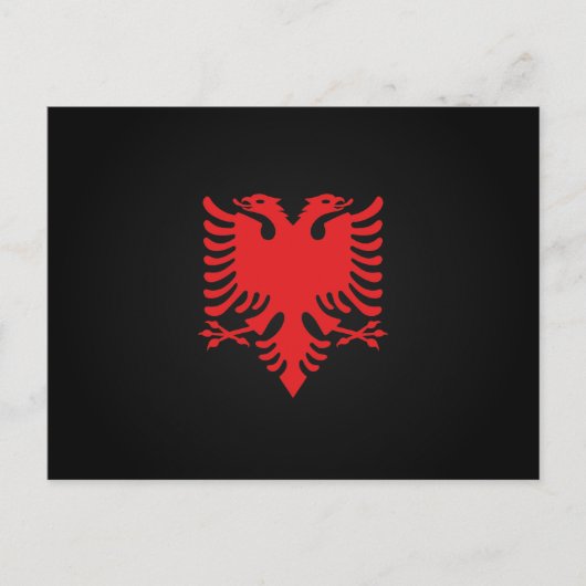 Carte Postale Aigle à deux têtes en Albanie (Devant)