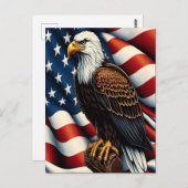 Carte Postale Aigle à tête blanche (Devant / Derrière)