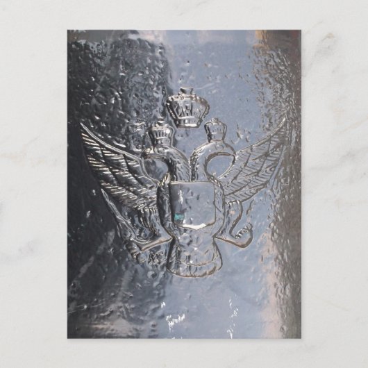 Carte Postale Aigle à tête double sur Cannon (Devant)