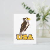Carte Postale Aigle Américain Bold (Debout devant)