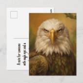 Carte Postale Aigle américain rustique (Devant / Derrière)