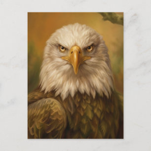 Carte Postale Aigle américain rustique