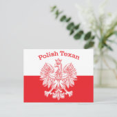 Carte Postale Aigle blanc texan polonais (Debout devant)