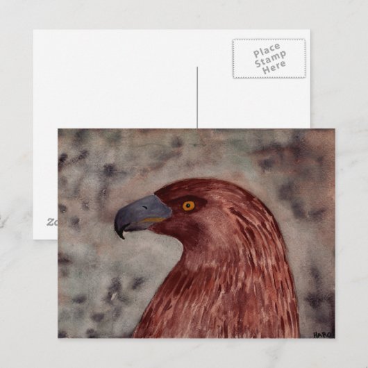 Carte Postale Aigle Brown (Devant / Derrière)