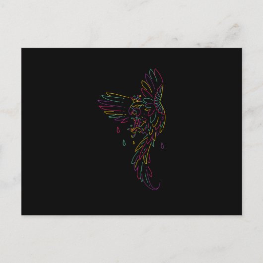 Carte Postale Aigle coloré (Devant)