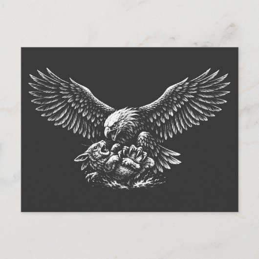 Carte Postale Aigle de Cendres par BurnsInHell (Devant)