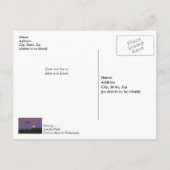 Carte Postale Aigle De Superlune Rose Qui Pense À Vous (Dos)