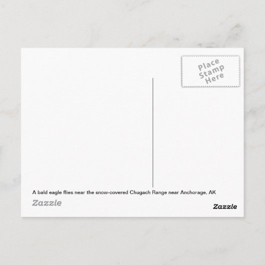 Carte Postale Aigle d'hiver (Dos)