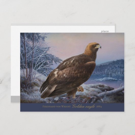 Carte Postale Aigle d'or Ferdinand von Wright 1884 CC0314 (Devant / Derrière)