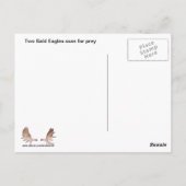 Carte Postale Aigle double (Dos)