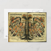 Carte Postale Aigle double autrichienne (Devant / Derrière)