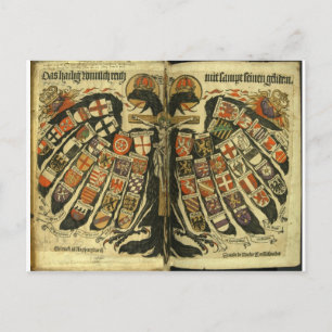 Carte Postale Aigle double autrichienne
