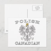 Carte Postale Aigle du Canada polonais (Devant / Derrière)