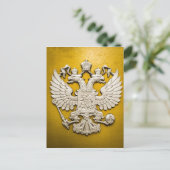 Carte Postale Aigle en or à tête double (Debout devant)